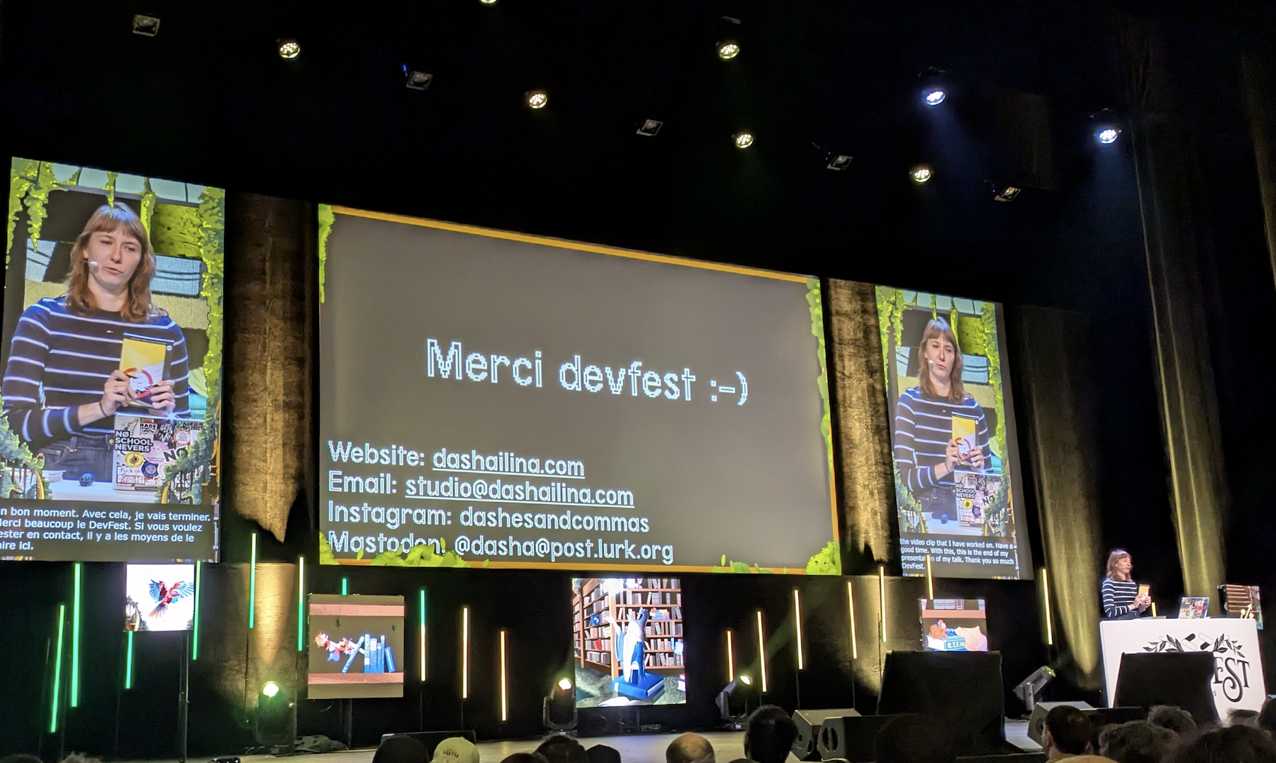Dasha en Keynote inspirante en amphi Jules Verne