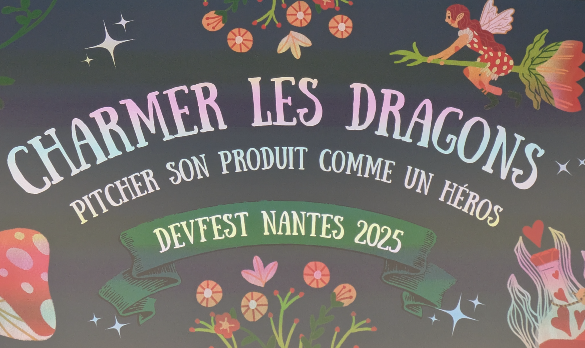 Montaine et Rachel devant leurs slides magnifiques