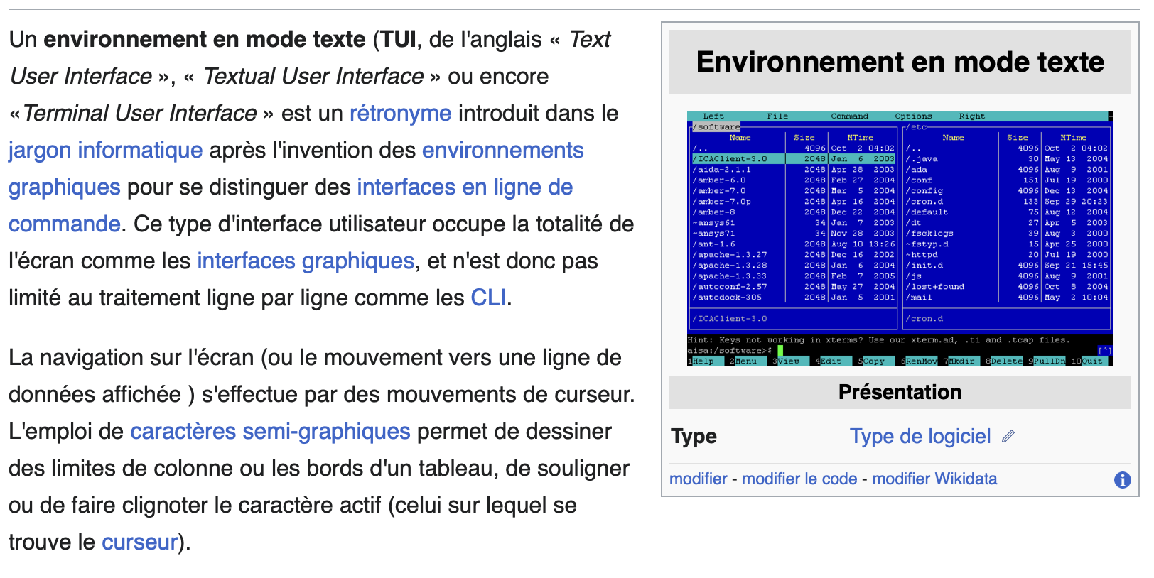 La TUI selon Wikipédia